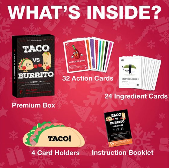 Taco vs. Burrito Game Feature + Giveaway (5 WINNERS!) Emily Reviews