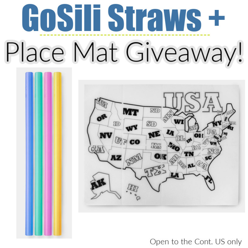 GoSili Placemat and pack of SiliStraws Giveaway