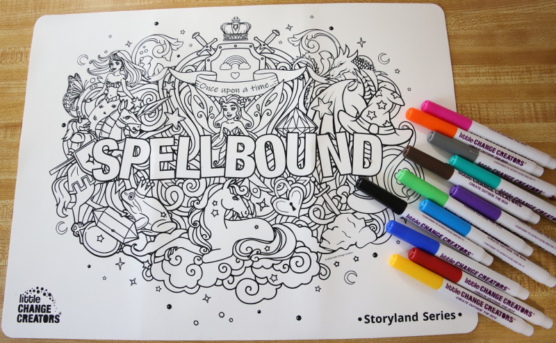 spellbound re-FUN-able colouring set