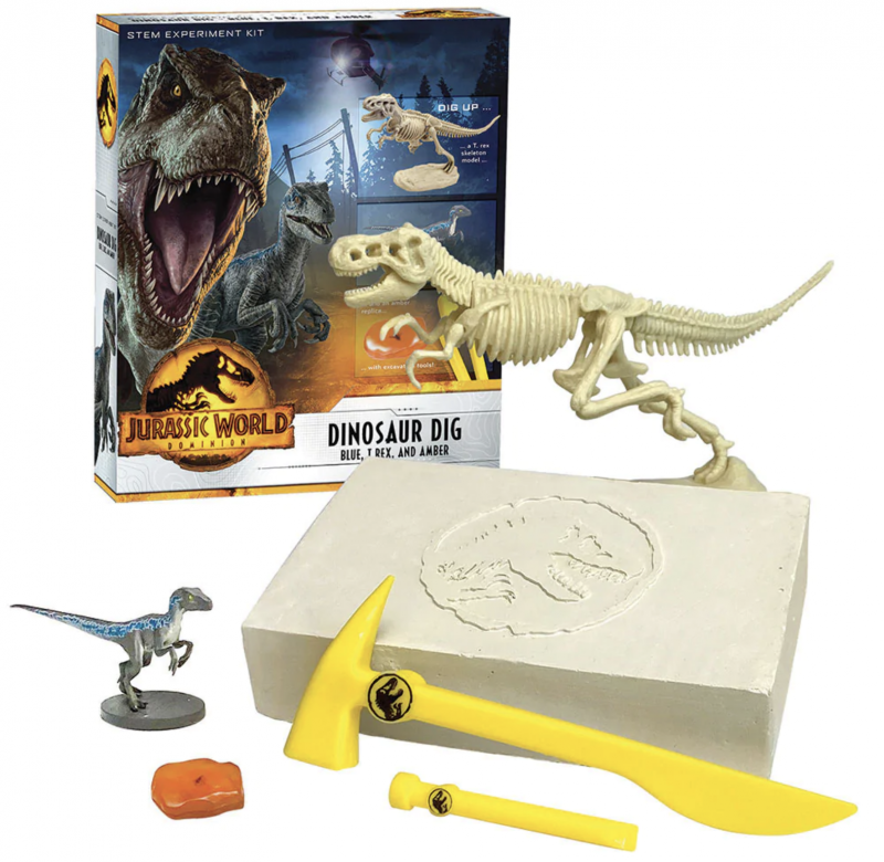 Jurassic World: Dominion Dinosaur Dig - Blue, T. Rex, and Amber