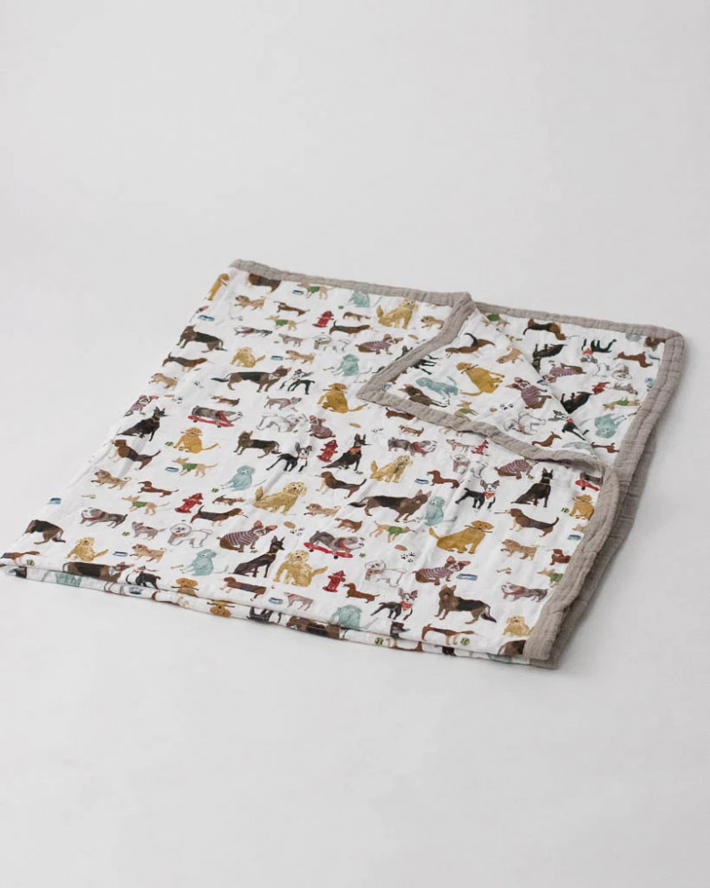 little unicorn muslin throw blanket