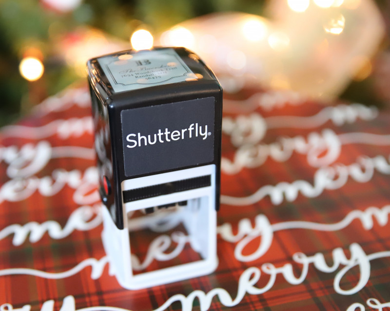 shutterfly custom address stamp
