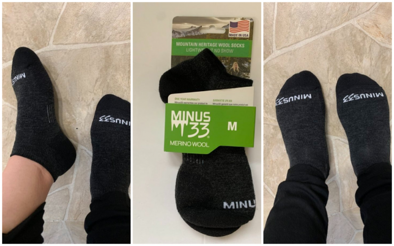 Minus33 lightweight noshow socks