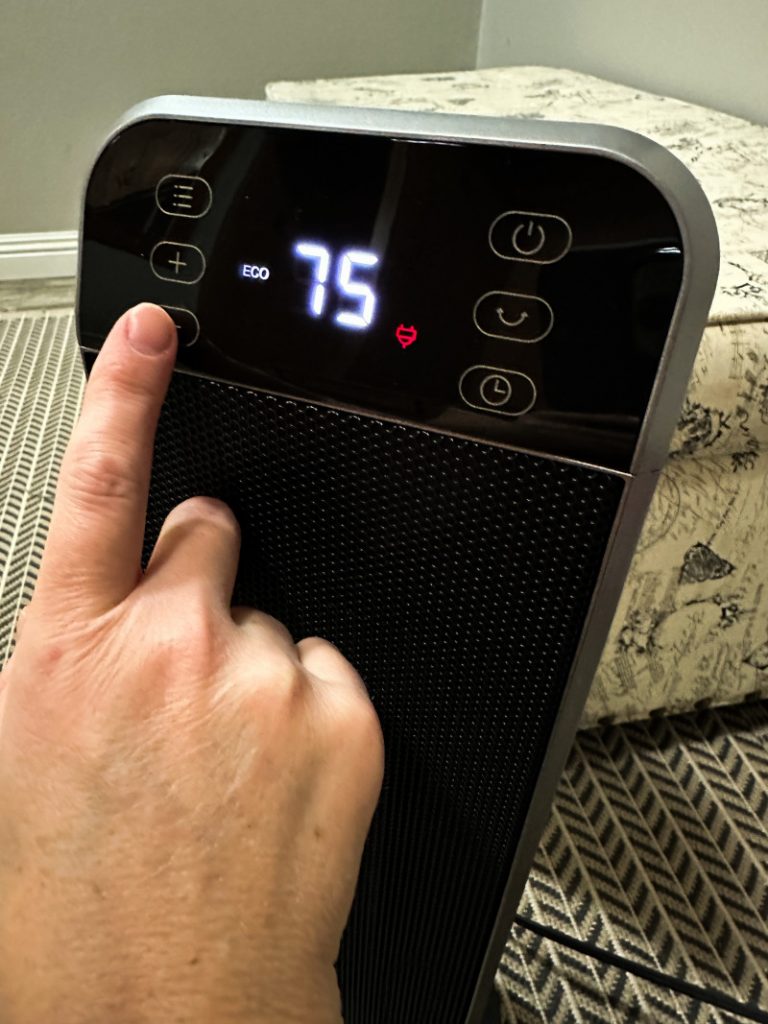 Dreo 24″ Solaris Max Space Heater Review + Discount Code | Emily Reviews