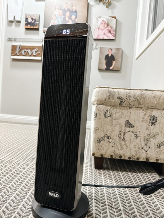 Dreo 24″ Solaris Max Space Heater Review + Discount Code | Emily Reviews