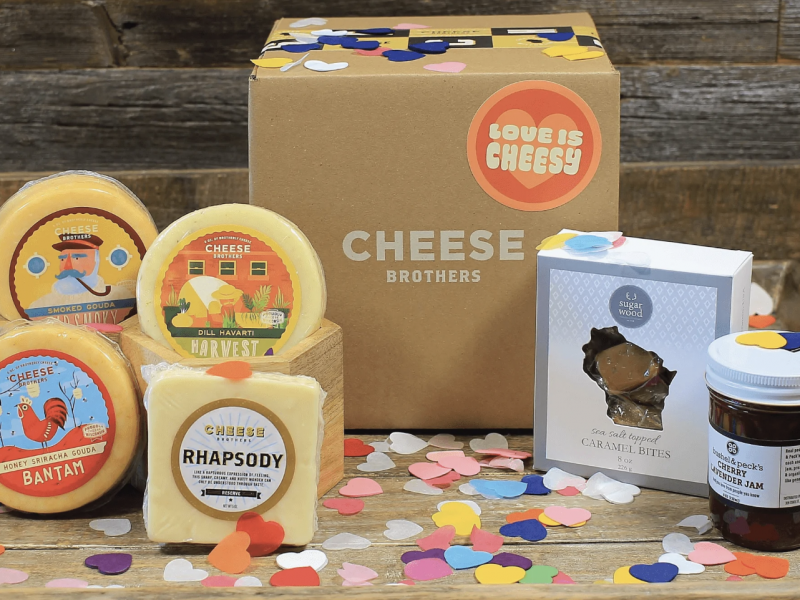 Cheese Brothers Love Is Cheesy Gift Basket