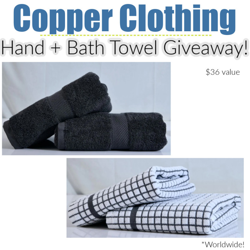 Copper Clothing Review - 2 New Towels Available! (+ Giveaway)