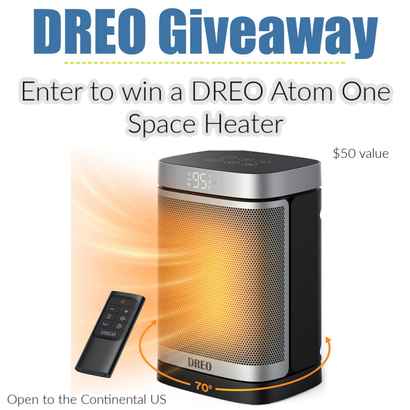 DREO Atom One Space Heater Review + Giveaway