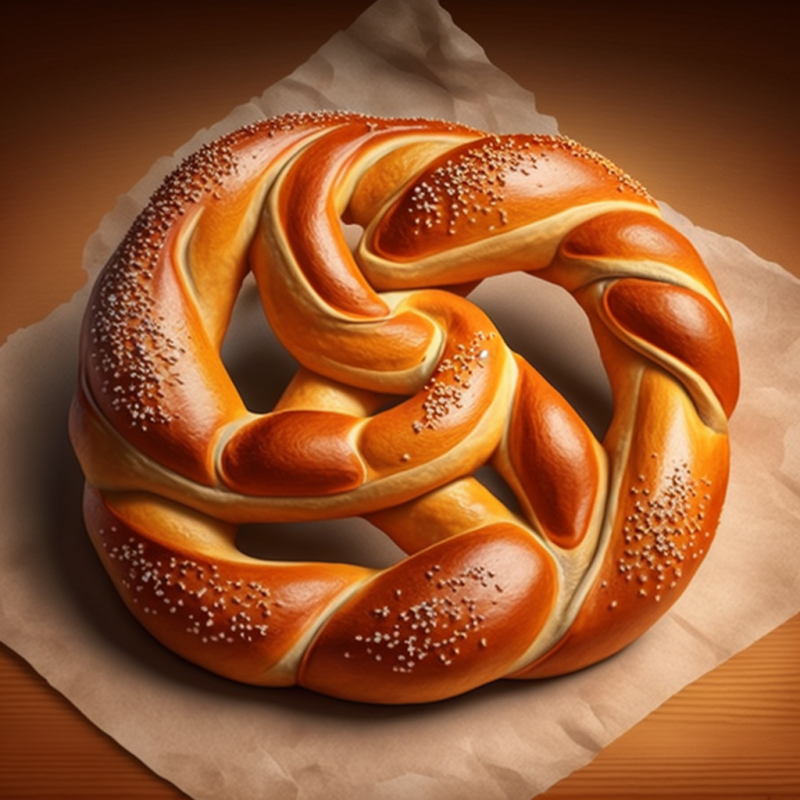 Yummy soft swirl pretzel
