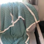 little unicorn quilted throw