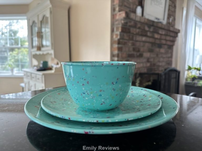 Zak! Designs Fun Confetti Melamine Dinnerware Review Emily Reviews