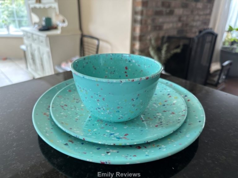 Zak! Designs Fun Confetti Melamine Dinnerware Review Emily Reviews