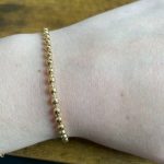 Sterling forever dainty beaded bracelet