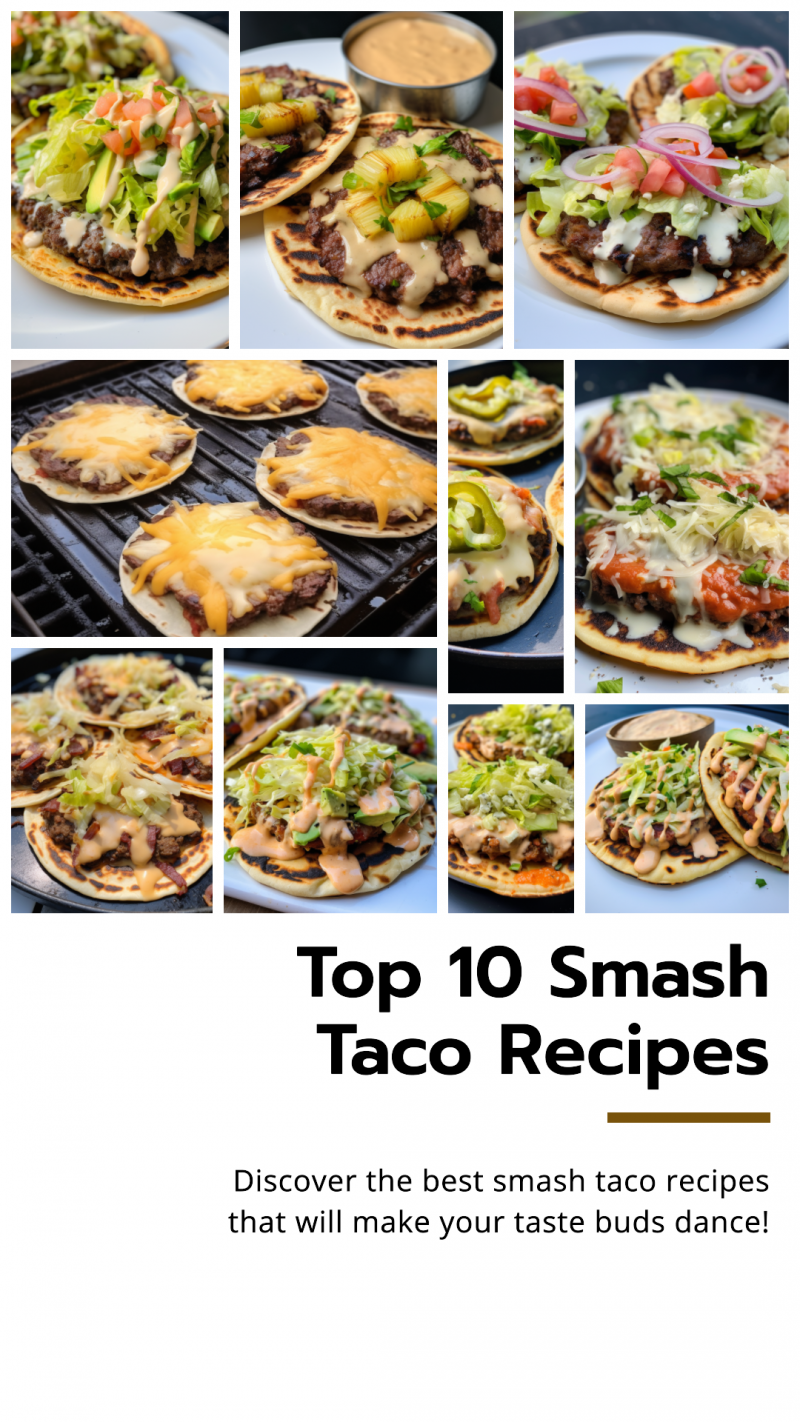 Pinterest image about Top 10 Smash Taco Recipes