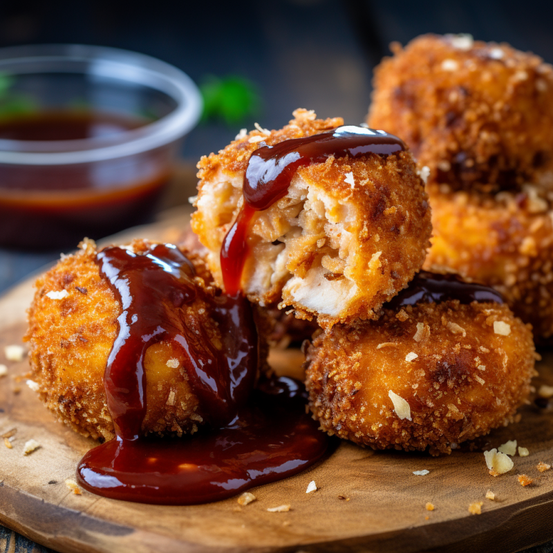 Leftover Pulled Pork Croquettes with Spicy BBQ Sauce