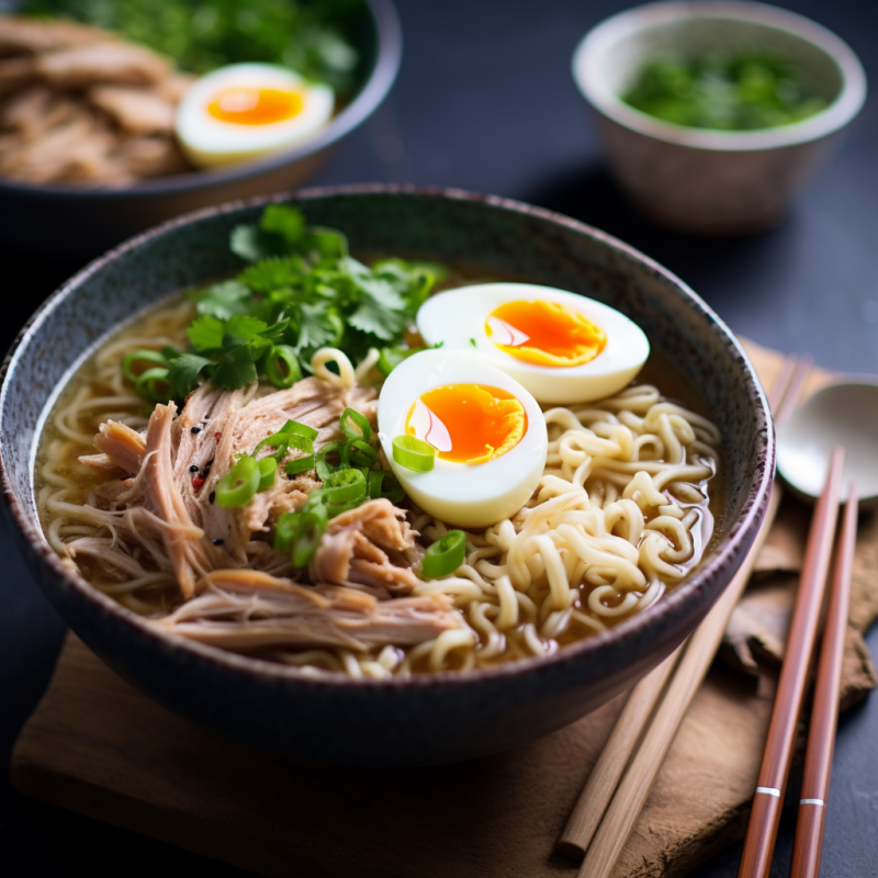 Leftover Pulled Pork Ramen with a Soft-Boiled Egg