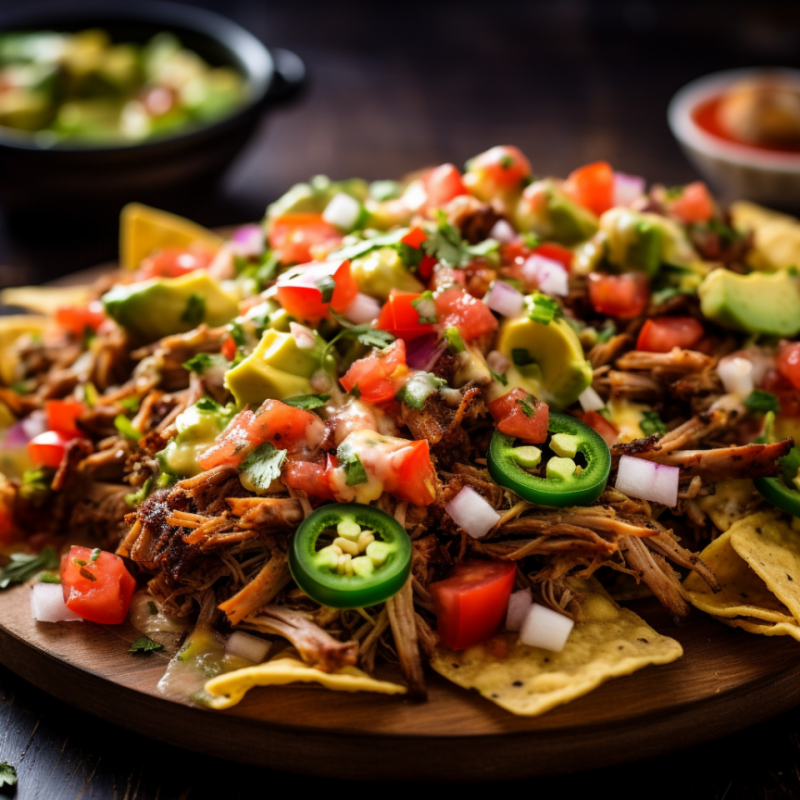 Smoky Pulled Pork Nachos with Fresh Avocado Salsa