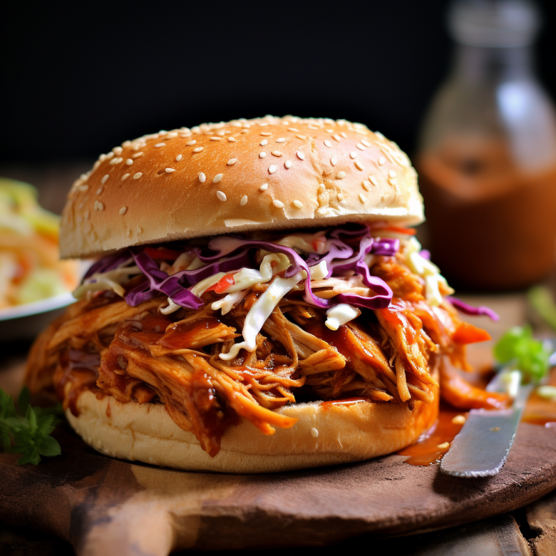 BBQ Pulled Chicken Sandwiches