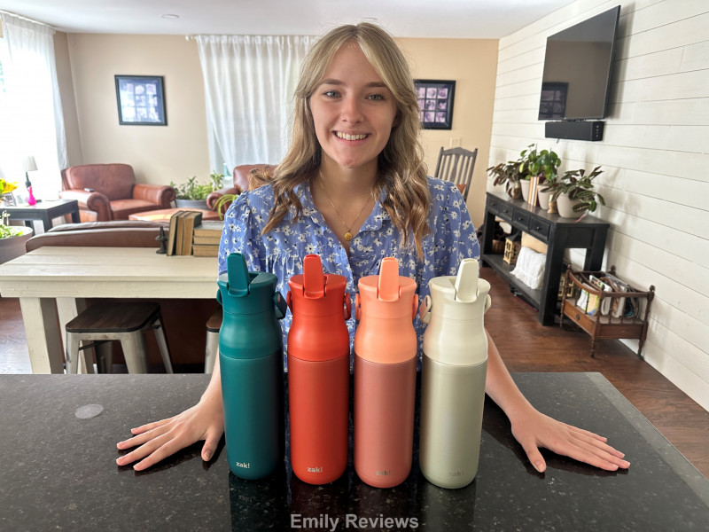 Zak! Designs NEW Harmony Recycled Stainless Steel Water Bottles ~ Review