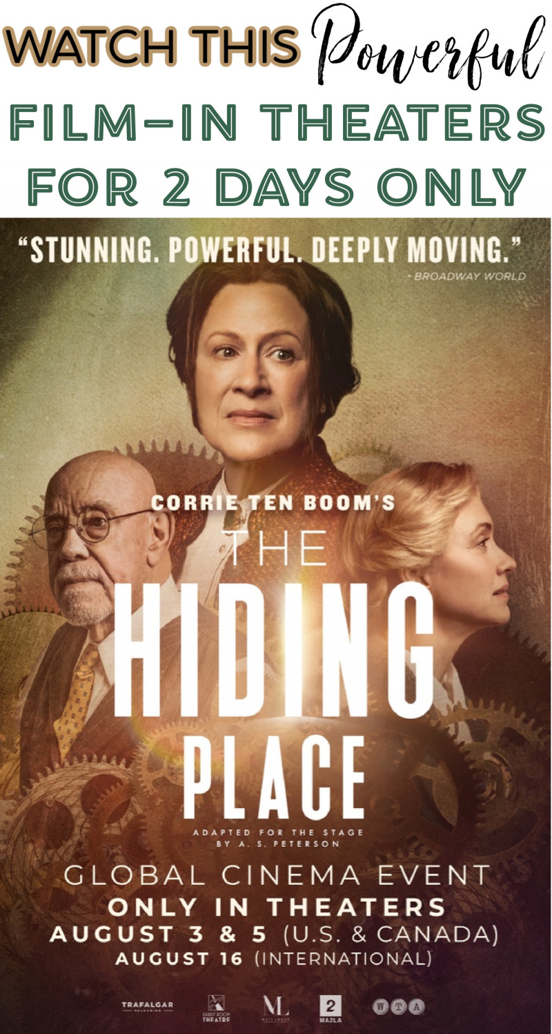 The Hiding Place- In Theaters August 3 & 5 Only! (+ Amazon Gift Card Giveaway)