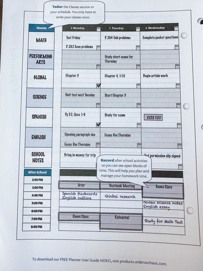 academic planner