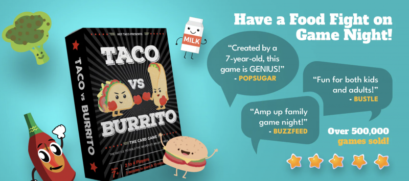 Taco Vs. Burrito Game Giveaway