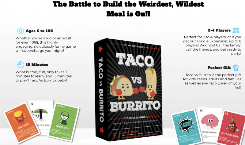 Taco Vs. Burrito Game Giveaway