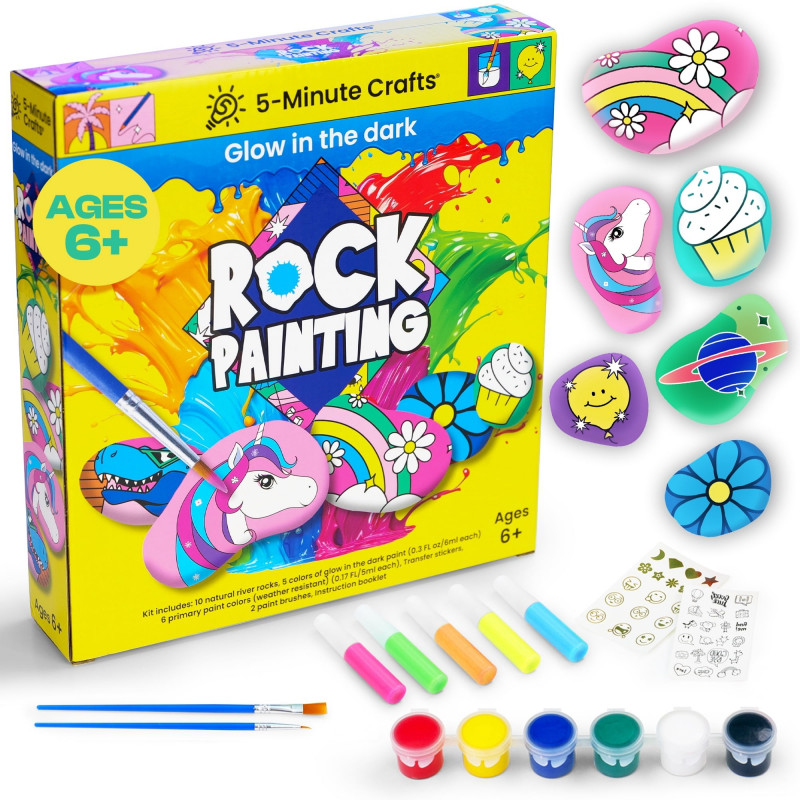 5 minute crafts rock painting
