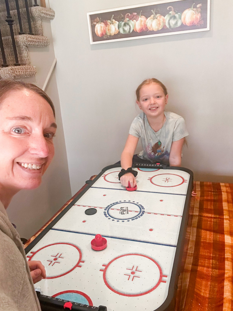 GoSports 40 Inch Table Top Air Hockey Game for Kids