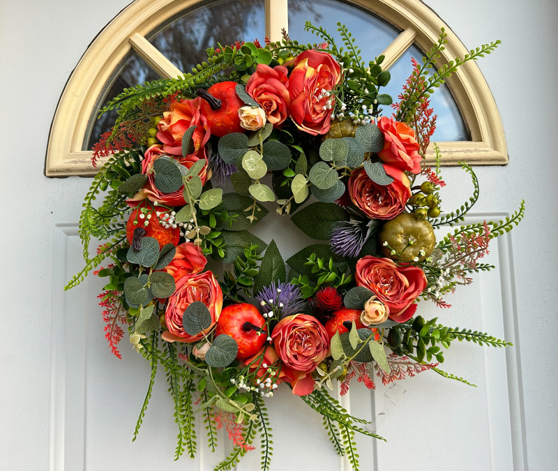 heftyberry pumpkin wreath