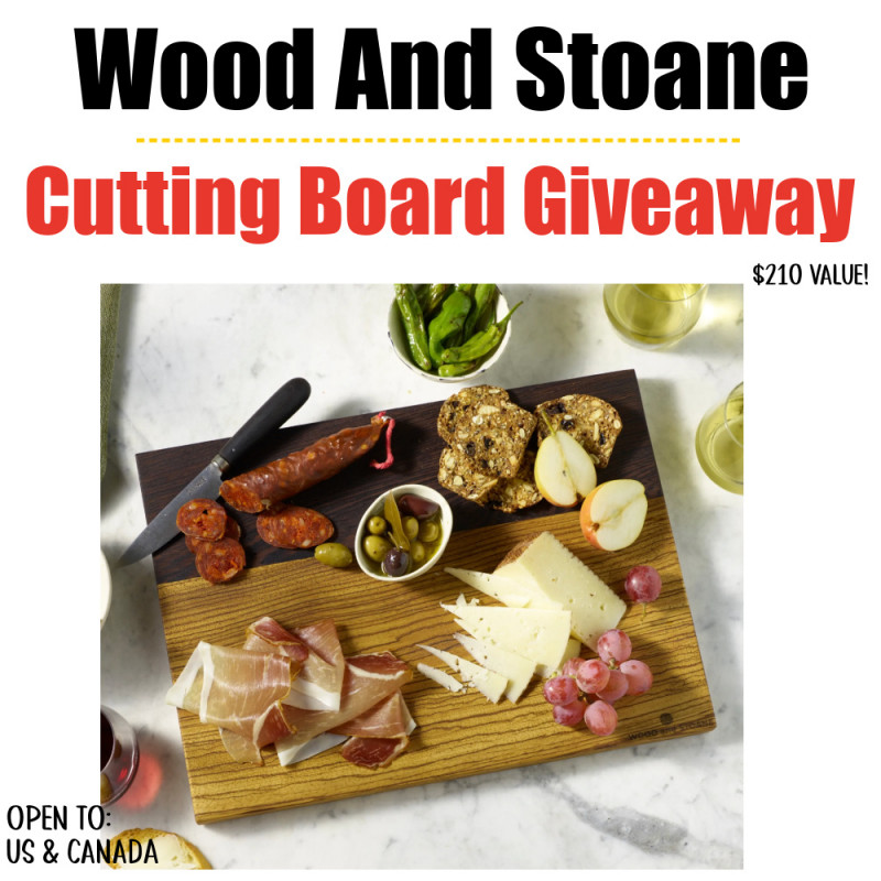 Wood And Stoane Artisan Cutting Board Review + Giveaway