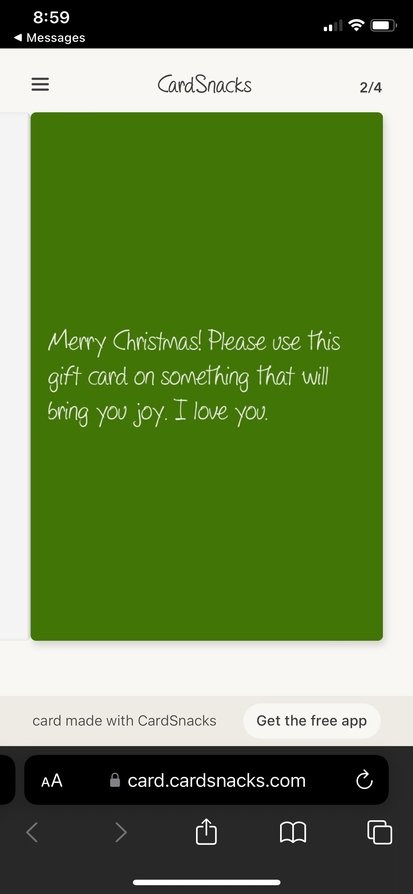 CardSnacks ecard