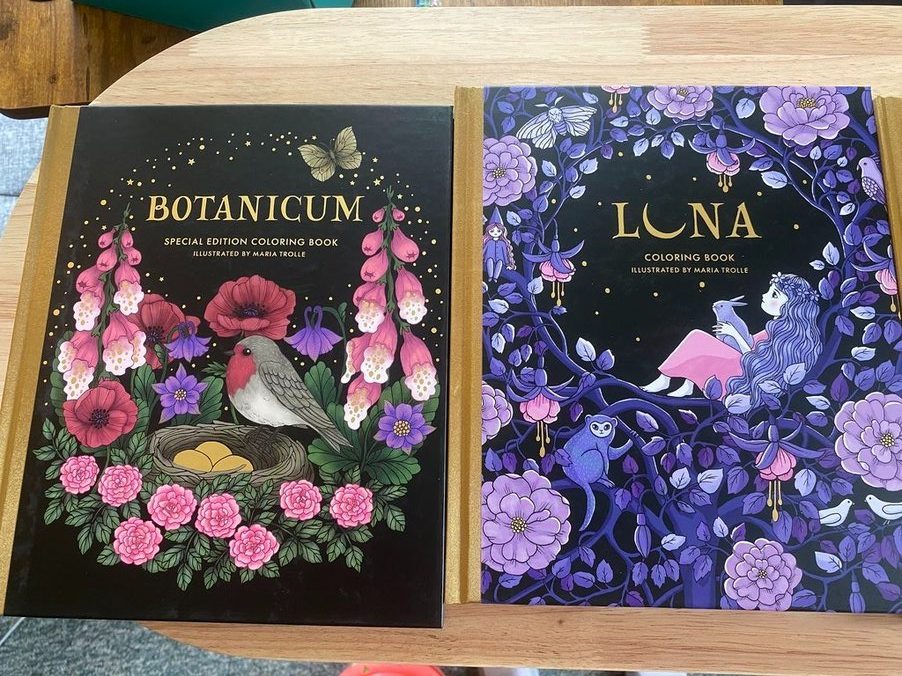 Botanicum and Luna coloring books