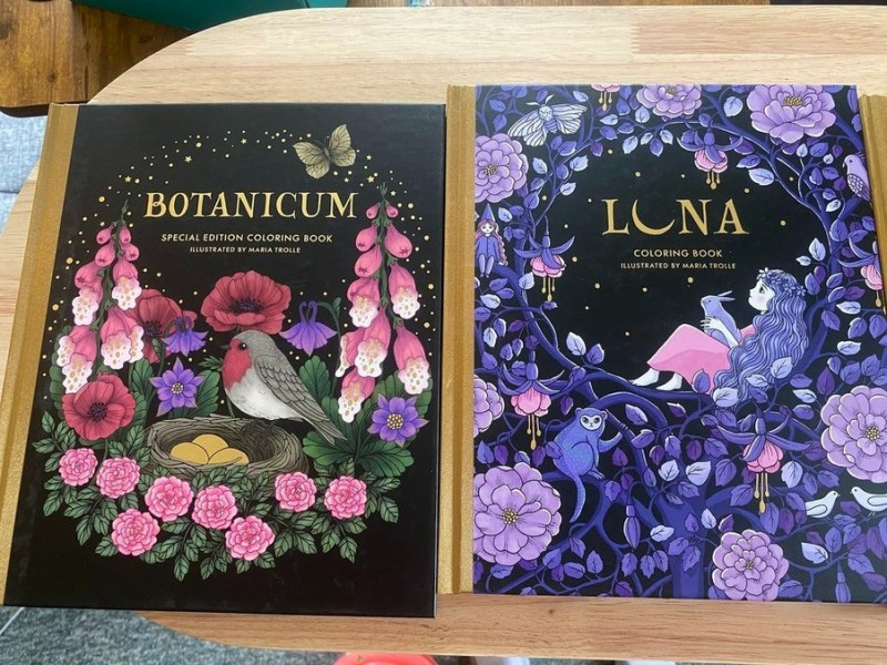 Botanicum and Luna coloring books