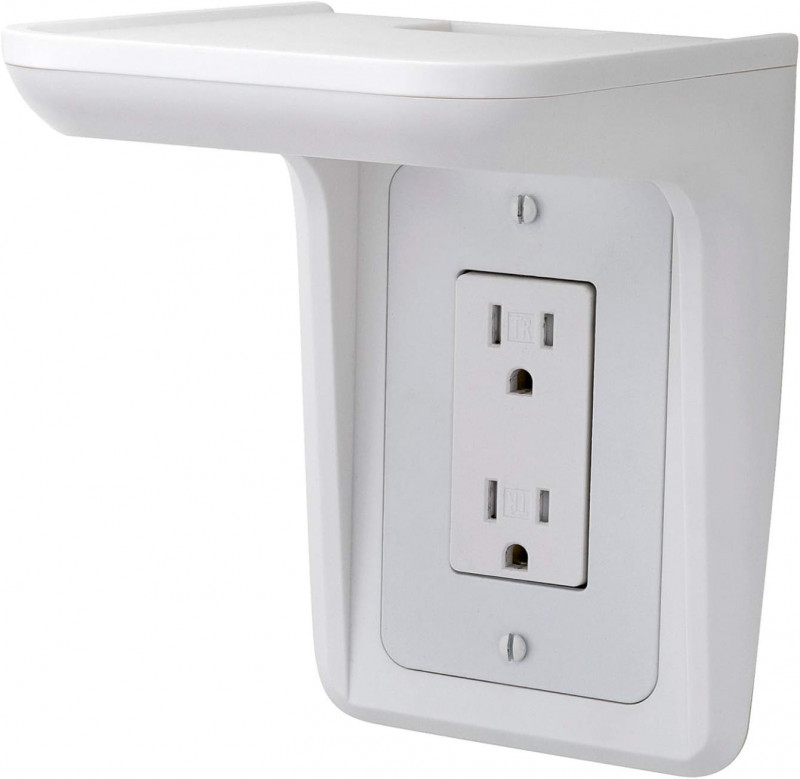 wall outlet shelf