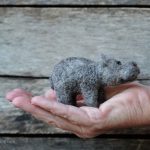 Hippo needle felting kit bear creek felting kit
