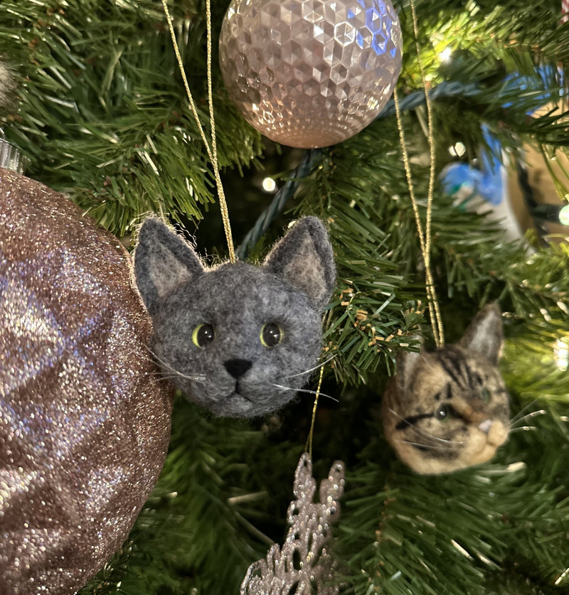 felted pet ornament