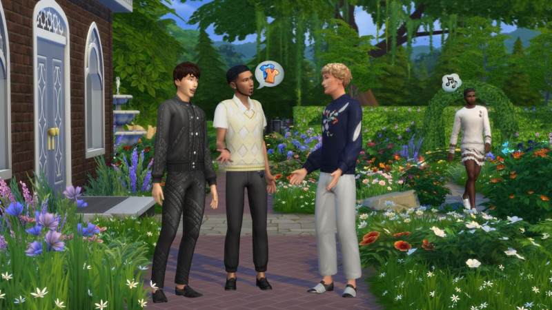The Sims modern menswear