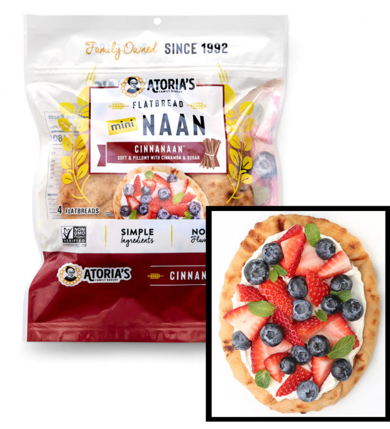 's Bakery NEW Cinnanaan Mini Naan Flatbread