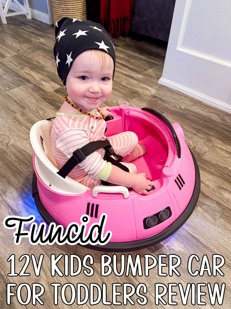 Funcid 12V Kids Bumper Car For Toddlers Review.