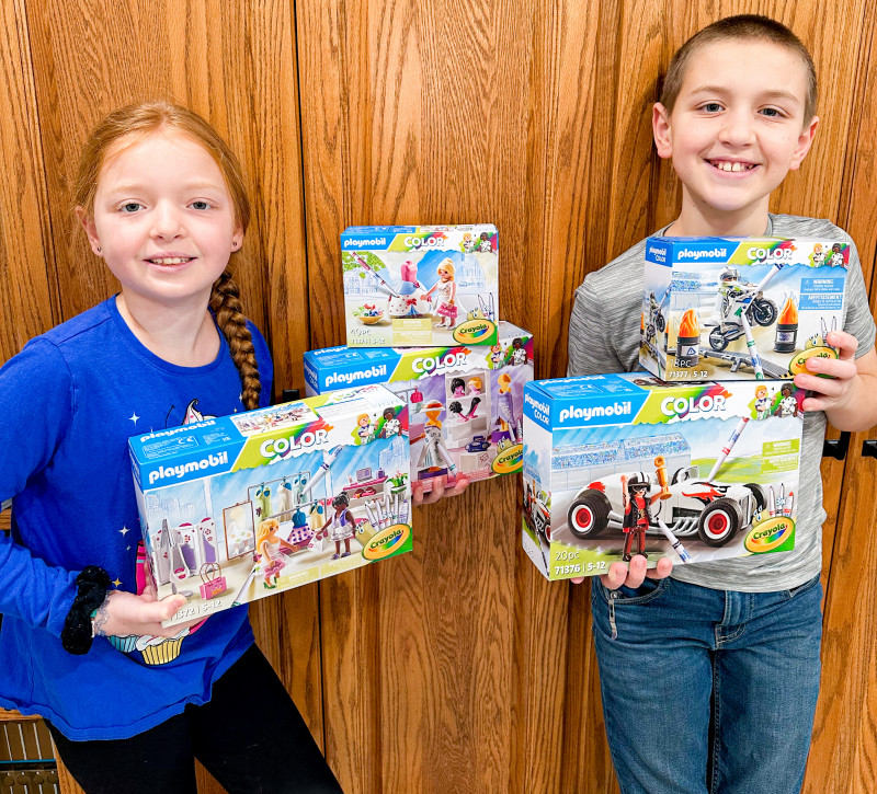 PLAYMOBIL Color with CRAYOLA: Fun Indoor Winter Activity (+ Giveaway!).