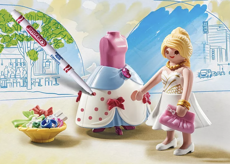 PLAYMOBIL Color with CRAYOLA: Fun Indoor Winter Activity (+ Giveaway!).