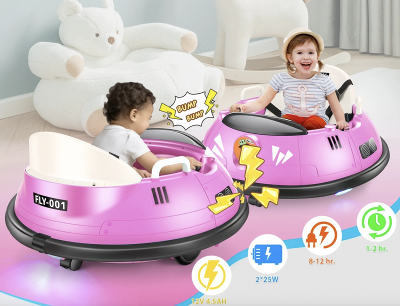 Funcid 12V Kids Bumper Car for Toddler Review.