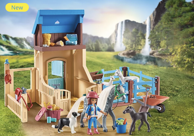 Playmobil Horse Stall with Amelia and Whisper Item Number: 71353