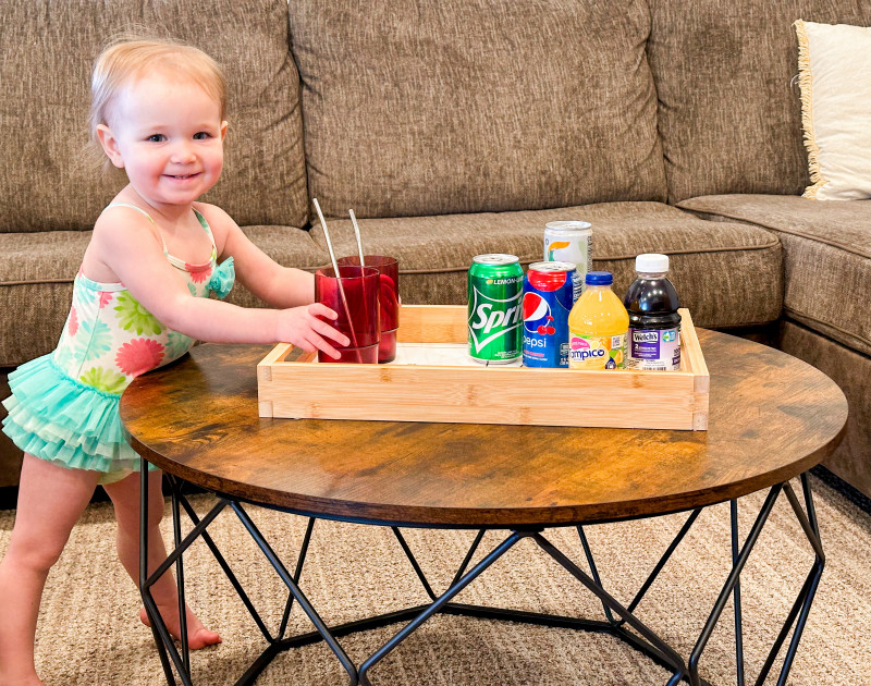 Creating A Gorgeous Space With VASAGLE's Coffee Table & Side Table {Review}