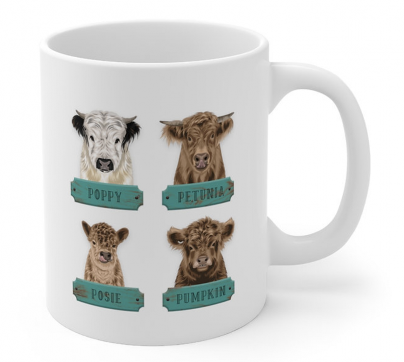 Katie Van Slyke Mini Cows Mug