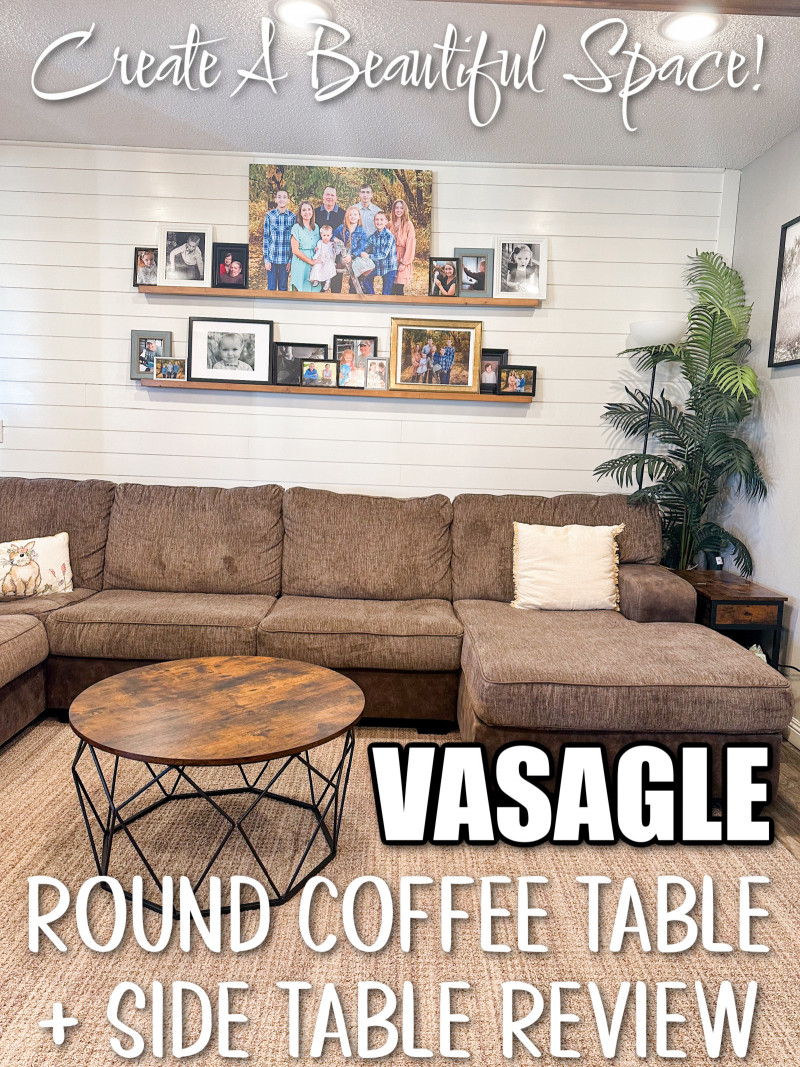 Creating A Gorgeous Space With VASAGLE's Coffee Table & Side Table {Review}