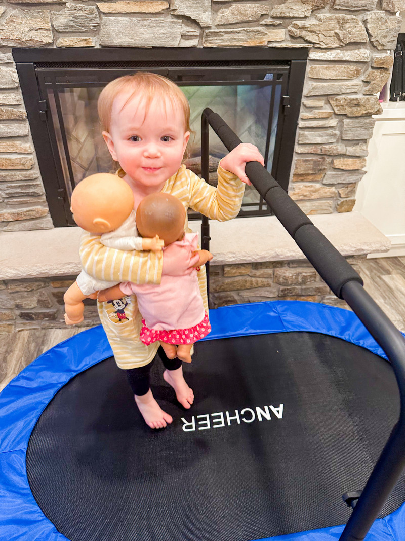 Ancheer Foldable Trampoline With Rebound Bar Review