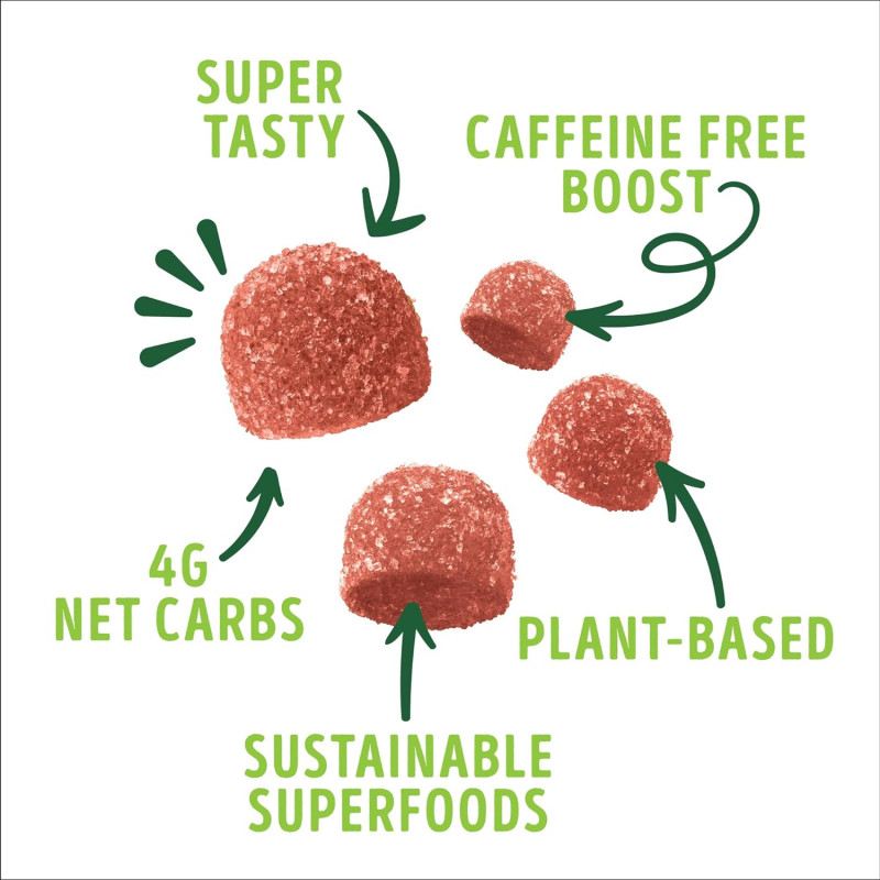 Kuli Kuli Super Gummies - Stress-Relief Supplements with Ashwagandha, L-Theanine & Cacao
