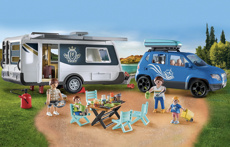 Playmobil Caravan with Car Play Set - Perfect Non-Candy Easter Gift Idea!